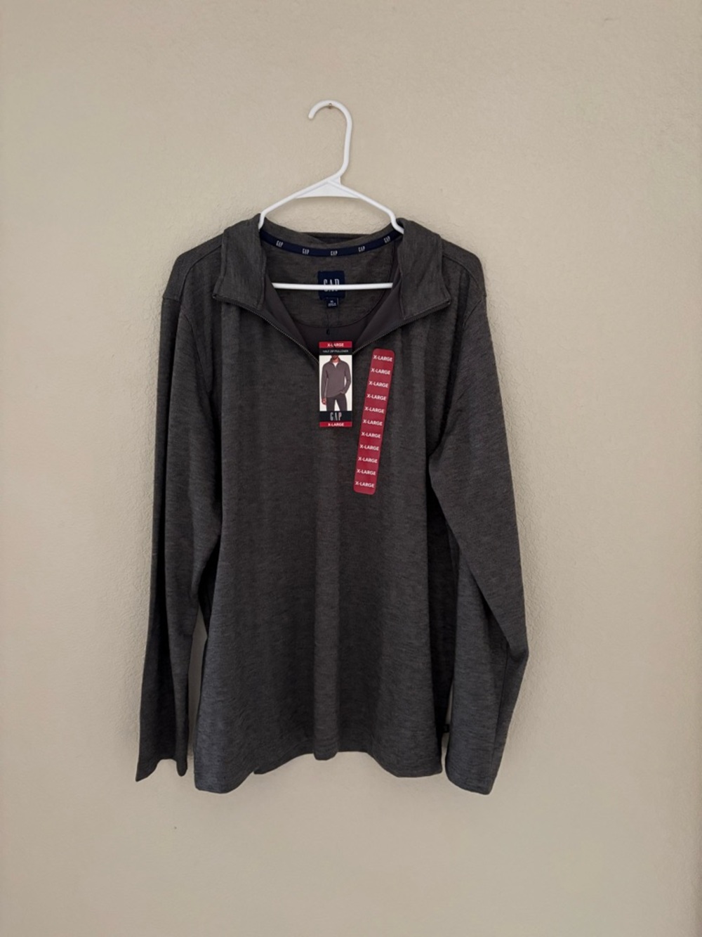 GAP Gray Half-Zip Pullover